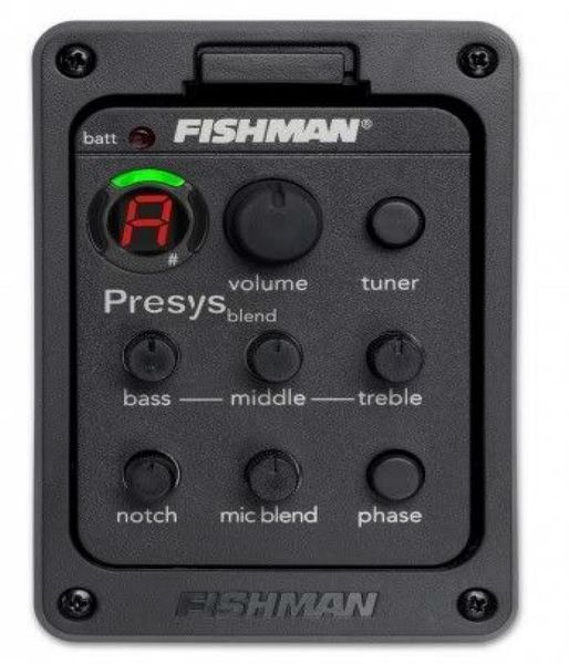 

fishman presys blend 301 dual mode guitar preamp eq tuner piezo pickup equalizer system with mic beat board in stock1358117