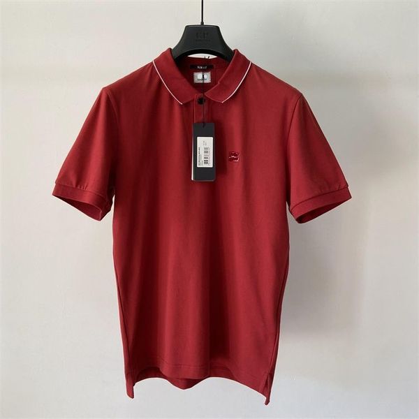 

cp high-quality men's summer cotton short sleeve lapel polo shirt casual embroidered short sleeve tide brand t uj25, White;black