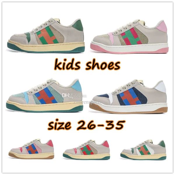 

versions versions kids shoes toddlers screener sneaker beige butter dirty leather shoes italy designers vintage red, Black