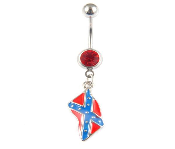 

allergy 316l surgical steel belly ring ladies womens waist belly dance chain navel ring rebel confederate flag navel piercing2758132, Silver