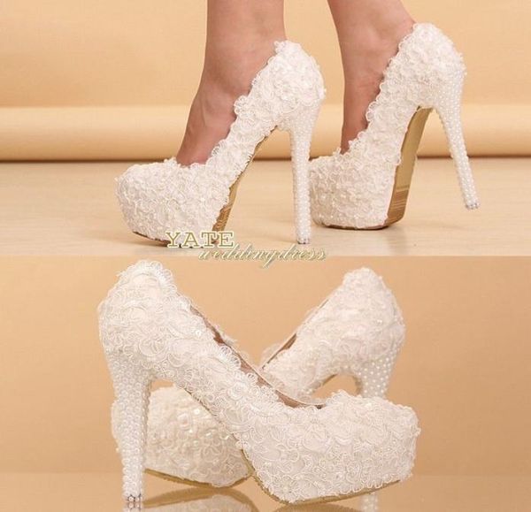 

elegant lace wedding shoes bridesmaid shoes 12cm14cm highheel shoe beaded pearl bridal accessories7185357, Black