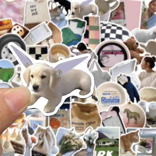

50pcs korean ins doodle stickers guitar decor for car lapfridge helmet ipad bicycle phone motorcycle ps4 book pvc skateboard diy decals