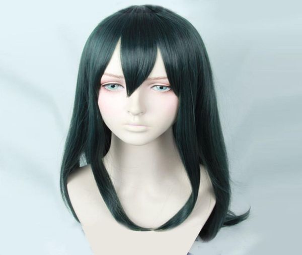 

anime my hero academia baku no hero asui tsuyu green party cosplay wig nngtgtgtgtgt new fashio4246212, Black