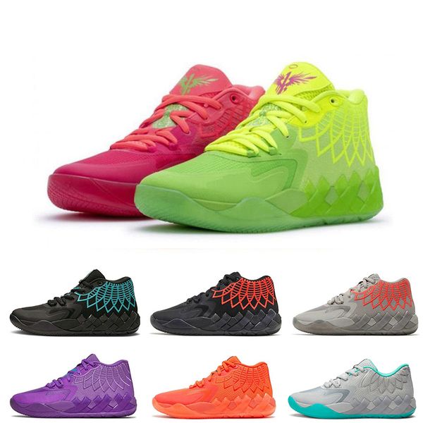

designer lamelo ball mb.01 mens basketball shoes rick and morty queen city not from here black blast lo ufo men trainers sports sneakers out