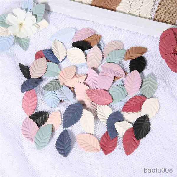 

sachet bags 50/100pcs fake tree leaf mini artificial leaves for wedding home decorations diy handmade wreath craft accessories r230605