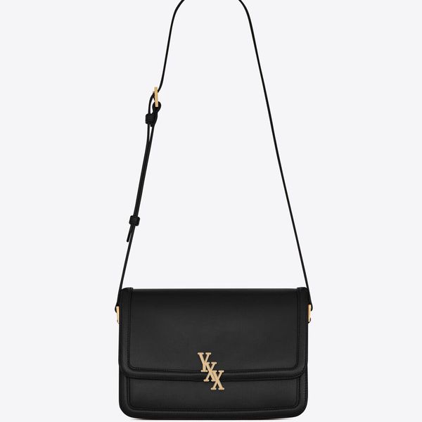 

single shoulder bag, black leather material, golden logo, women's work bag, business bag, handbag