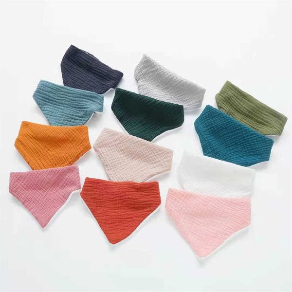

bibs burp cloths baby soft cotton bib suitable for newborn products boys girls bandana scarf baby accessories feeding saliva towel g220605