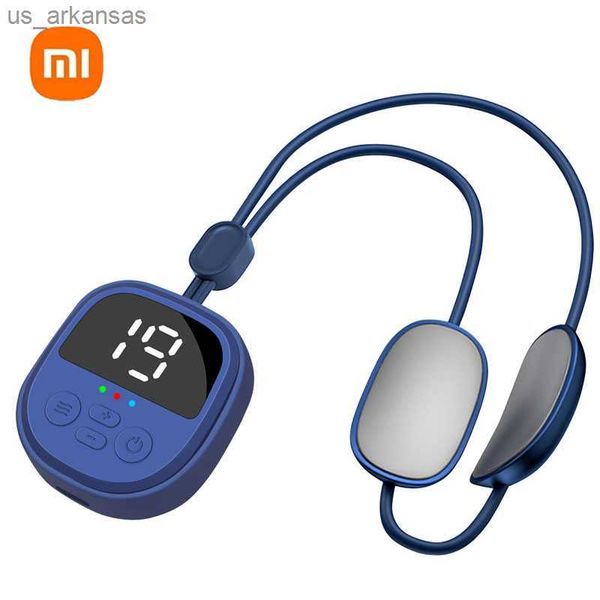 

xiaomi usb charging household neck shoulder massager mini portable small for elderly relax the neck pulse compress massagers l230523