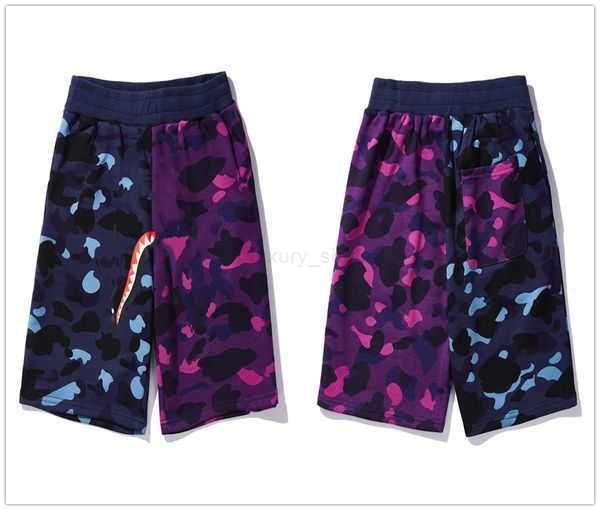 

summer bape shorts mens designer shark swim short luminous inaka reflective oversize fleeces camouflage beach pants high basketball short 20, White;black