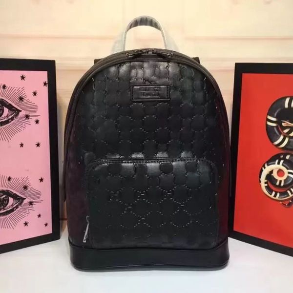 

backpack shoulder bag canvas fashion classic letter print backpacks large capacity duffel tote bags genuine leather hardware zipper handbag, Black;red