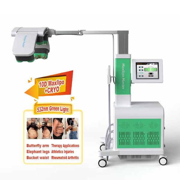 

532nm green light 10d maxlipo master laser slimming therapy