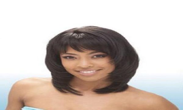 

verona girl tress band fullcap synthetic wig layerd short piece piece peruca cosplay wigs9281413, Black