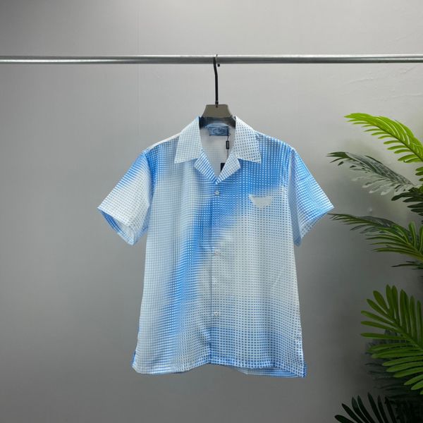 

2023 summer beach designer dress shirts shoort sleeve casual shirts fashion loose beach style breathable shorts tees clothing size -3xl, White;black