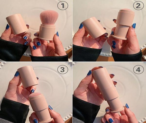 

face makeup tool retractable brush with box package beauty blush eyeshadow cosmetics makeup brushes7879811
