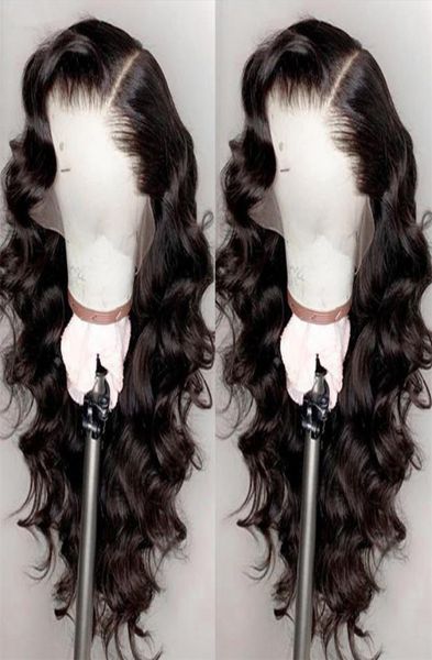

brazilian loose wave lace front human hair wigs for black women pre plucked with natural hairline baby hair 150 density9459981, Black;brown