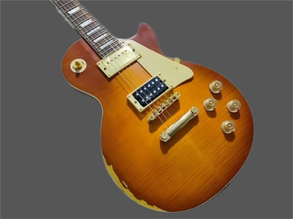 

electric guitar, relic mahogany fingerboard, made in china, with logo, antique36