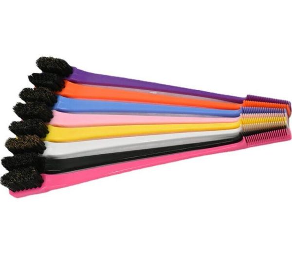 

whole beauty double sided edge control hair comb hair styling tool hair brush toothbrush style eyebrow2667685, Silver
