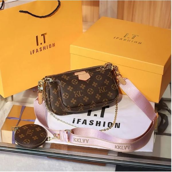 

wallet luxurys crossbody handbag accessories 3 pcs bags wallets women designer bag ladies purses shoulder clutch bags louiseitys purse viuto