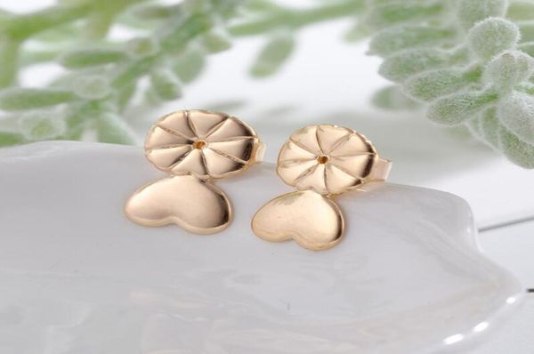 

love heart earring back stud lifters adjustable earrings lifts ear7259013, White