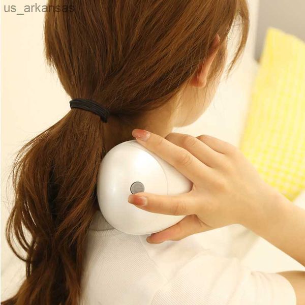 

portable scalp massager with 4 massage heads and tissue kneading nodes - stress relief for muscles shoulders calves l230523