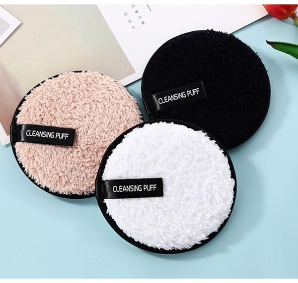 

1pc soft microfiber makeup remover towel face cleaner plush puff reusable cleansing cloth pads foundation face skin care tools9455680