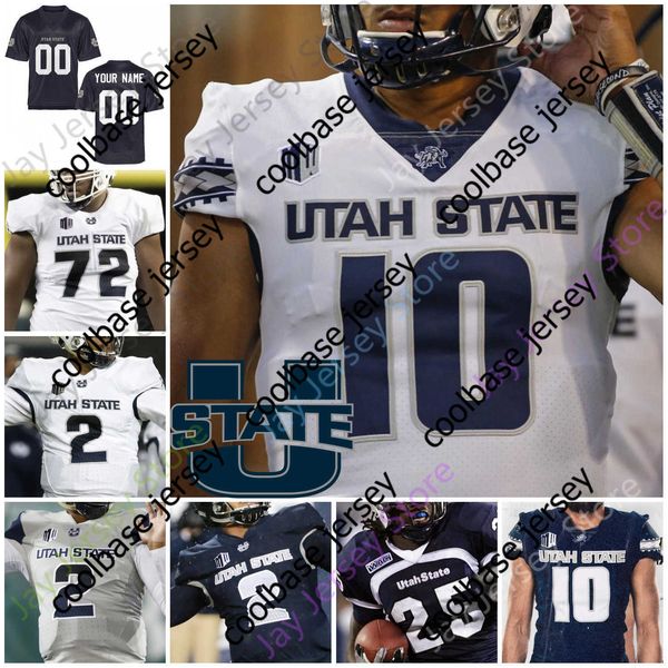 

custom utah state aggies football jersey ncaa college love gerold bright henry colombi siaosi mariner deven thompkins nathan jaylen warren, Black;red