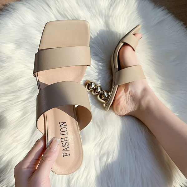 

slippers womens outside wear fairy wind high heels 2023 summer new fashion flip-flops comfortable simple womens slippers shoes, Black