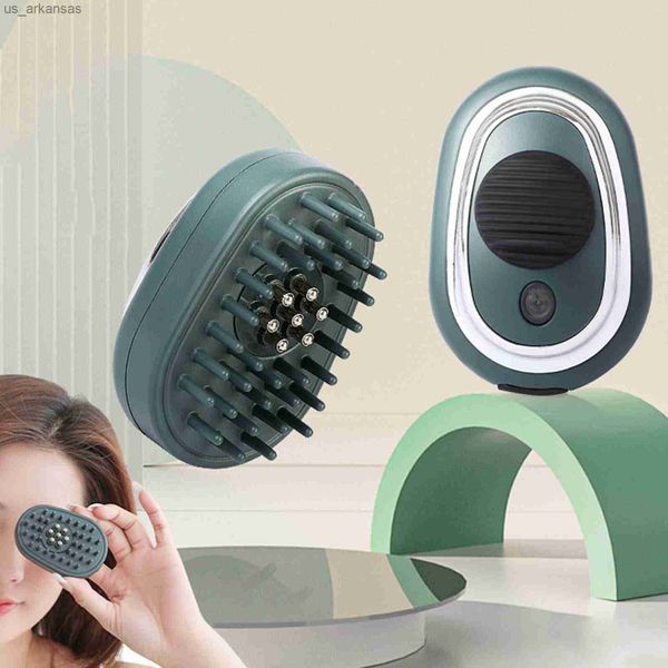 

electric scalp head massager portable compact relaxation essential oil hair fluid comb head relaxation massage comb for travel l230523