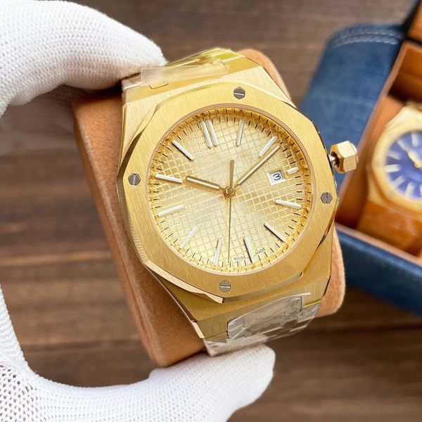 

mens automatic mechanical movement watches sapphire glass 5 atm rubber watchband diving super luminous mens watch 2023 waterproof audemar u1, Slivery;brown