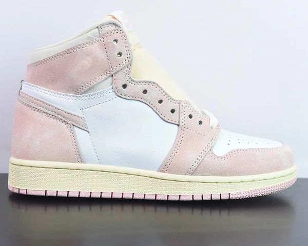 

2023 designer shoes men women high og 1s basketball shoes washed pink denim atmosphere 1s high og lucky green skyline white muslin sail spor