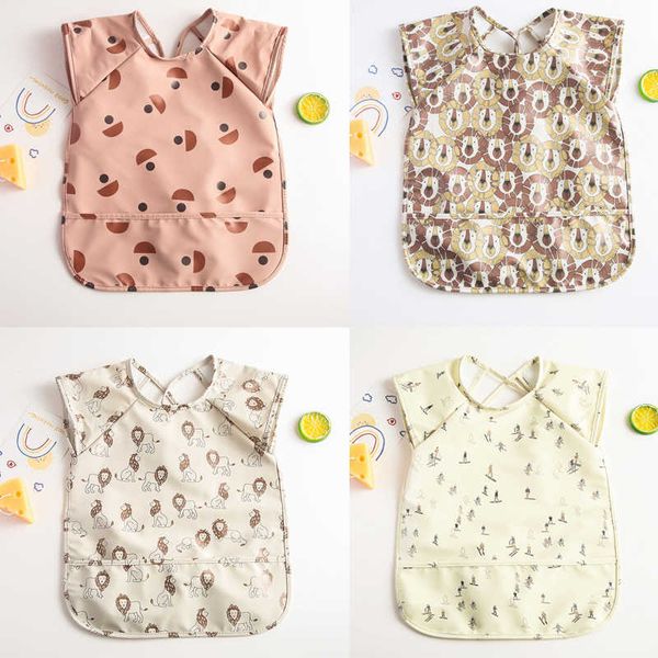 

bibs burp cloths sleeveless food baby apron g220605