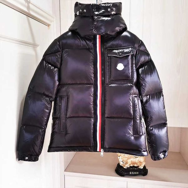 

quality men's high white goose down plus size men's coats warm hooded shiny black winter down jacket outdoor for men wauv