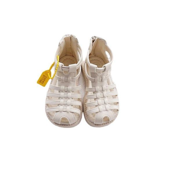 

sandals baby shoes beach children girls toe princess roman fashion boots vintage woven f12742, Black;red