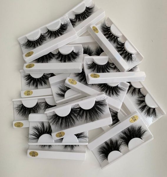 

25 mm 5d mink eye lashes dramatic long lash makeup full strip 25mm false eyelashes 3d eyelash reusable 10 pairs6214446