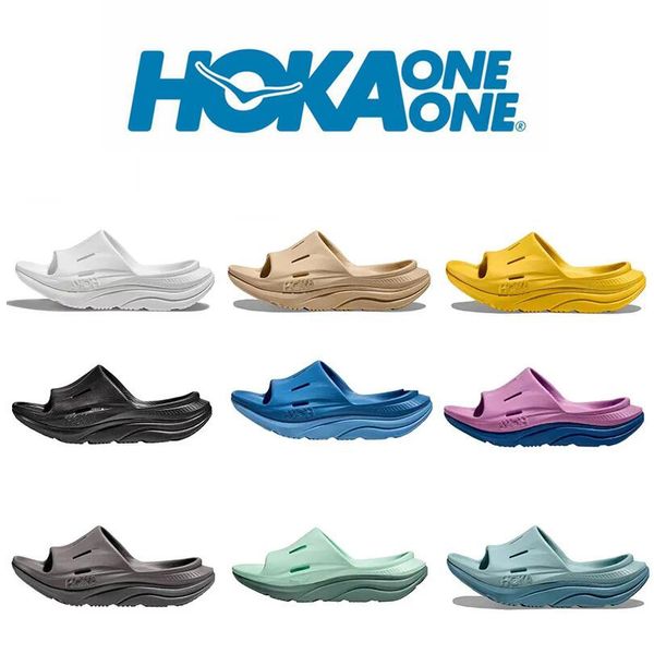 

new fashion hoka orda recovery slide 3 slippers designer sliders hoka one one people runner sports loafers sandals triple white black beige