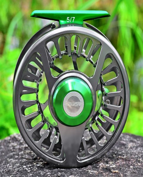 

proberos aluminum 31 bb fly fishing wheel green gun color fly fishing reel cnc machine right left handle fly reel 2011264933040