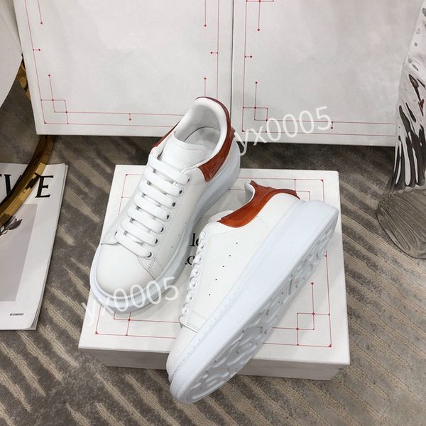 

2023men brand quality classics flat sneaker casual shoes leather white letter overlays fashion platform sneakers, Black