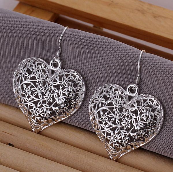 

wedding scrub heart sterling silver plate jewelry earring for women we160fashion 925 silver eaarings 10 pairs a lot4604902