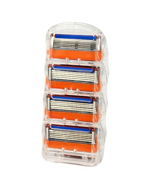 

4pcsset razor blade for men face care 5 layers shaving cassette stainless steel safety blades suit 04097264584