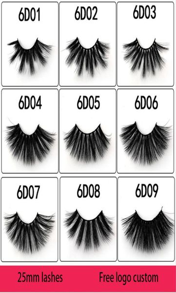 

25mm lashes 3d soft 100 mink hair false eyelashes long wispies multilayers fluffy eye lashes extensions handmade makeup reusable 9999566