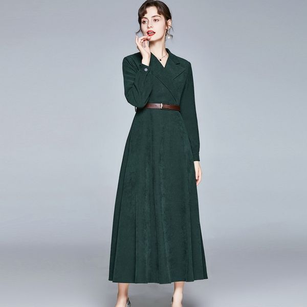 

boutique women's high waist dress - basic & casual dresses - spring collection - long sleeve, square neck - solid color army green - a-, Black;gray