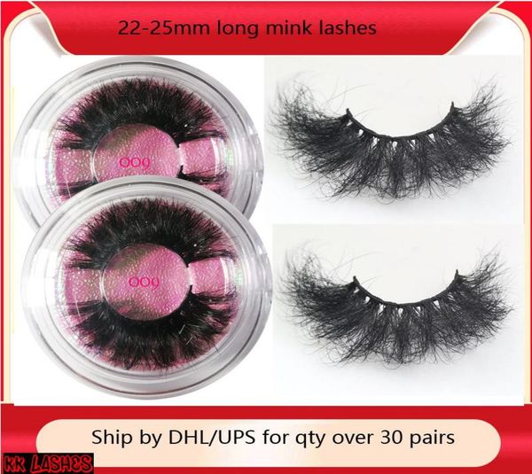 

mink eyelashes 25mm lashes in bulk extra length fluffy 3d real false eyelash full strip thick dramatic lash custom packing box wom1835280