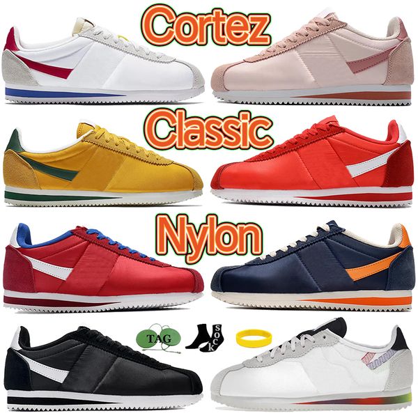 

new casual shoe men women cortez classic nylon sneakers forrest gump og oregon be true rose pink white black outdoor trainers men designer s