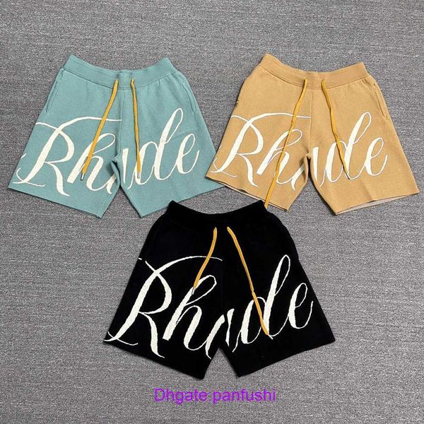 

wholesale designer shorts online shop rhude trendy american style loose fitting sports casual trend summer men's five point haute coutu, White;black