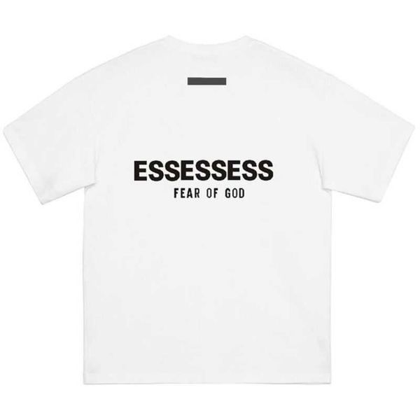 

designer shirts essent t shirt street casual essentail tshirt loose men women summer luxury shorts essen tshirts chest print tees essentiel, White;black