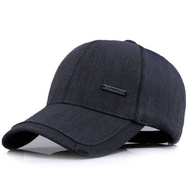 

old people's hat men's spring and autumn thin cap old people's father's baseball cap grandpa's cloth cap middle age, Blue;gray