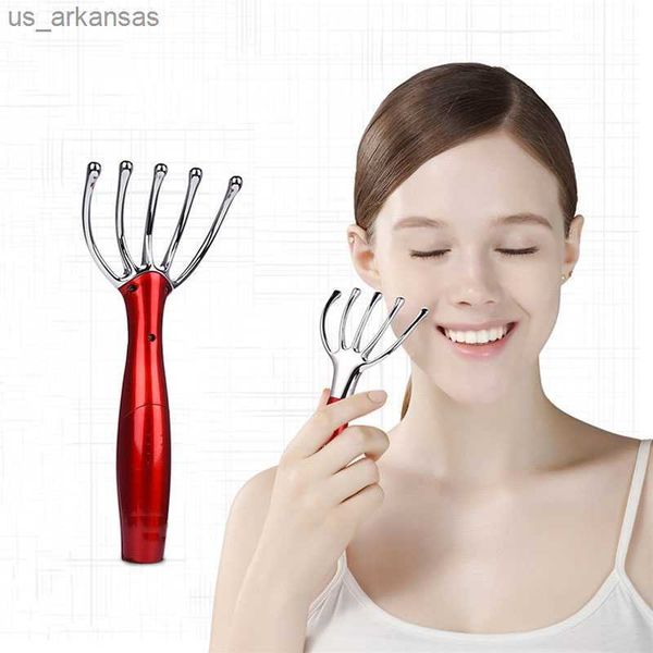 

electric head massager micro vibration scalp massage bar 5 claw simulation fingers whole body relaxation portable massager l230523