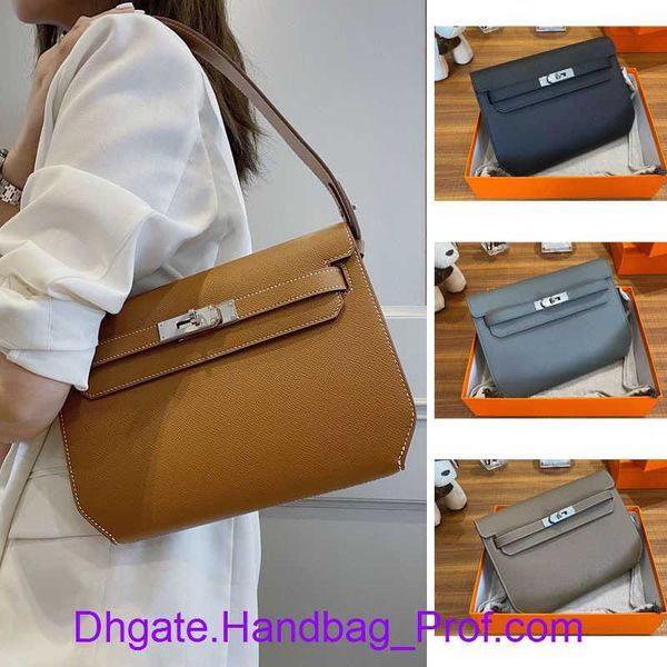 

wholesale factory outlet 8a original edition hemrres kelys tote bags new depeches bag one shoulder crossbody handbag leather ep with real lo