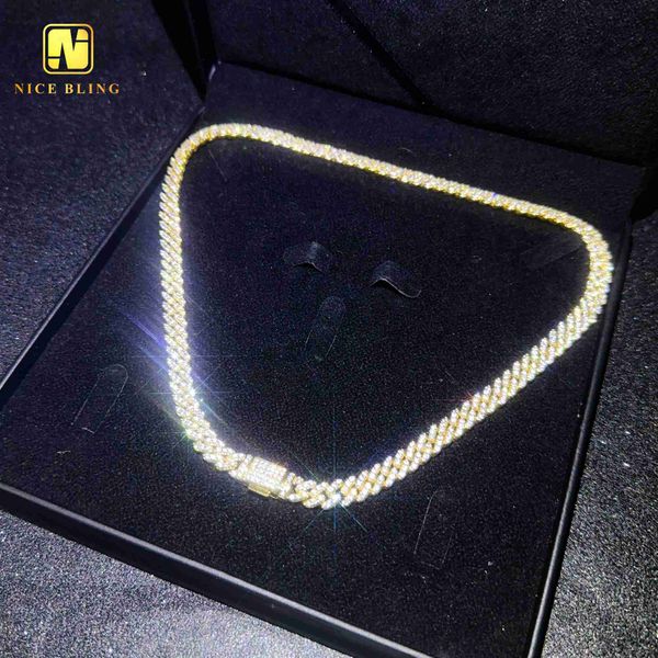 

18k gold plated cuban link necklace 8mm wide brass zircon chain men hip hop jewelry iced out bracelet, Silver