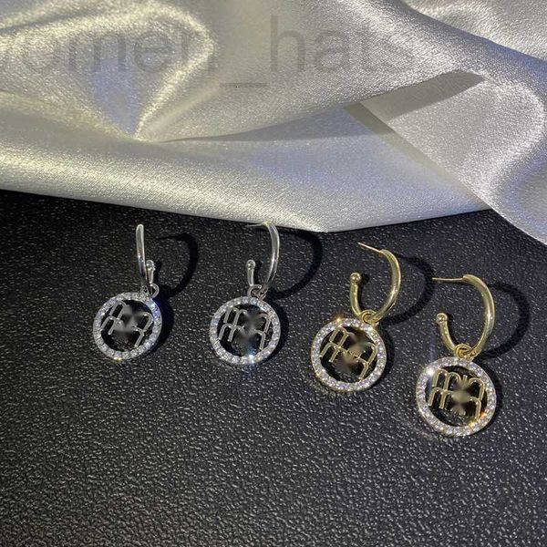 

charm designer family style light luxury letter earrings hollow out c temperament simple and versatile daily female, Golden